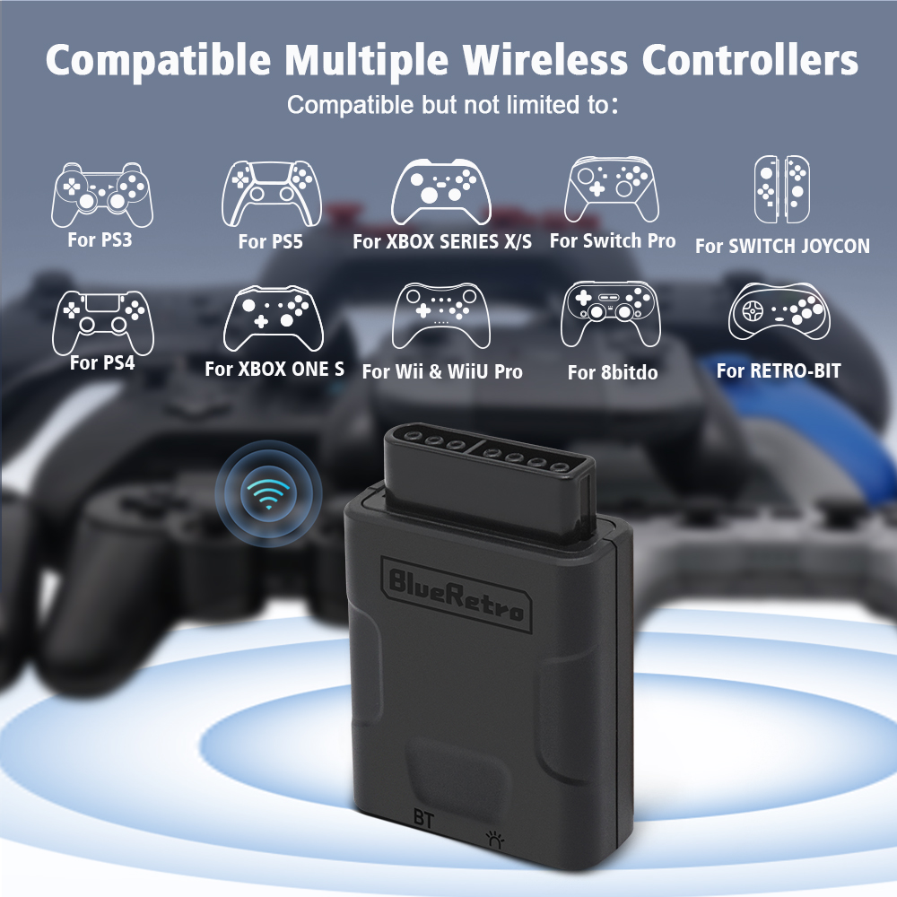 Retro Gaming Xbox One - RetroScaler Blueretro Kablosuz Denetleyici Adaptörü SNES