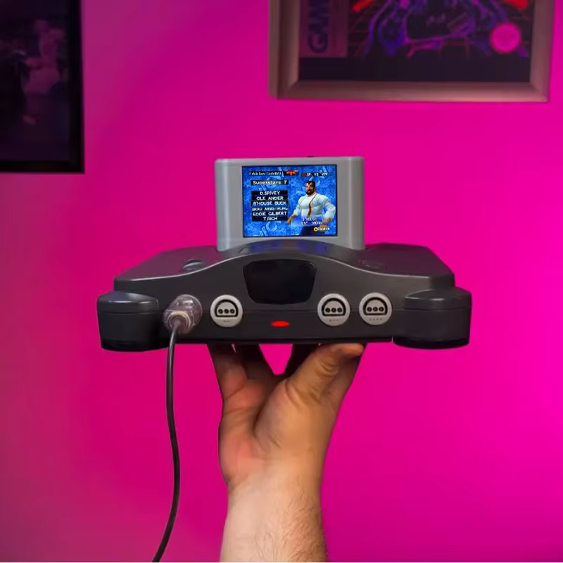 Retro Gaming Monitor - Pico N64 Kartuş Retro Oyun kartuşları,