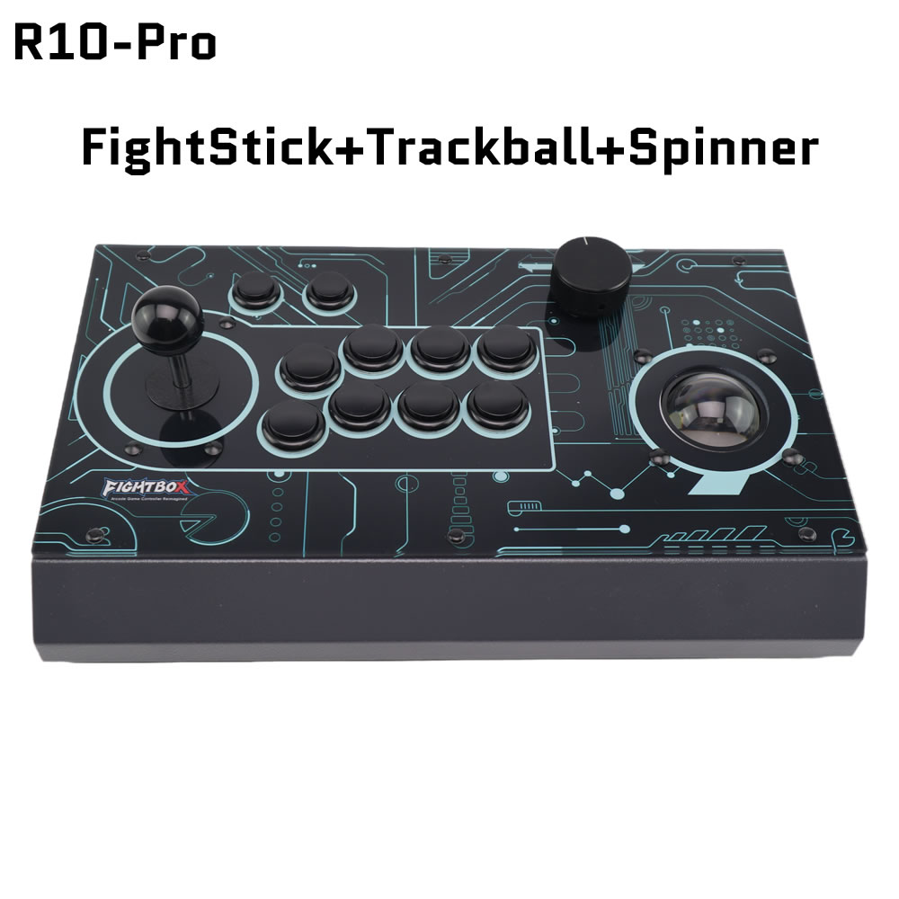 Retro Gaming Usb - FightBox R10-PRO Arcade Fight Stick, Trackball