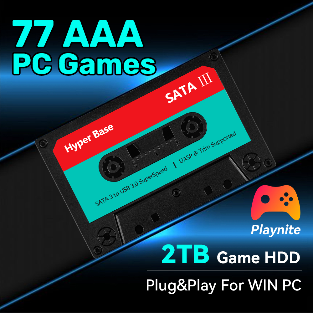 Retro Gaming Hdd - 2TB Oyun Sabit Diski, 77 Adet