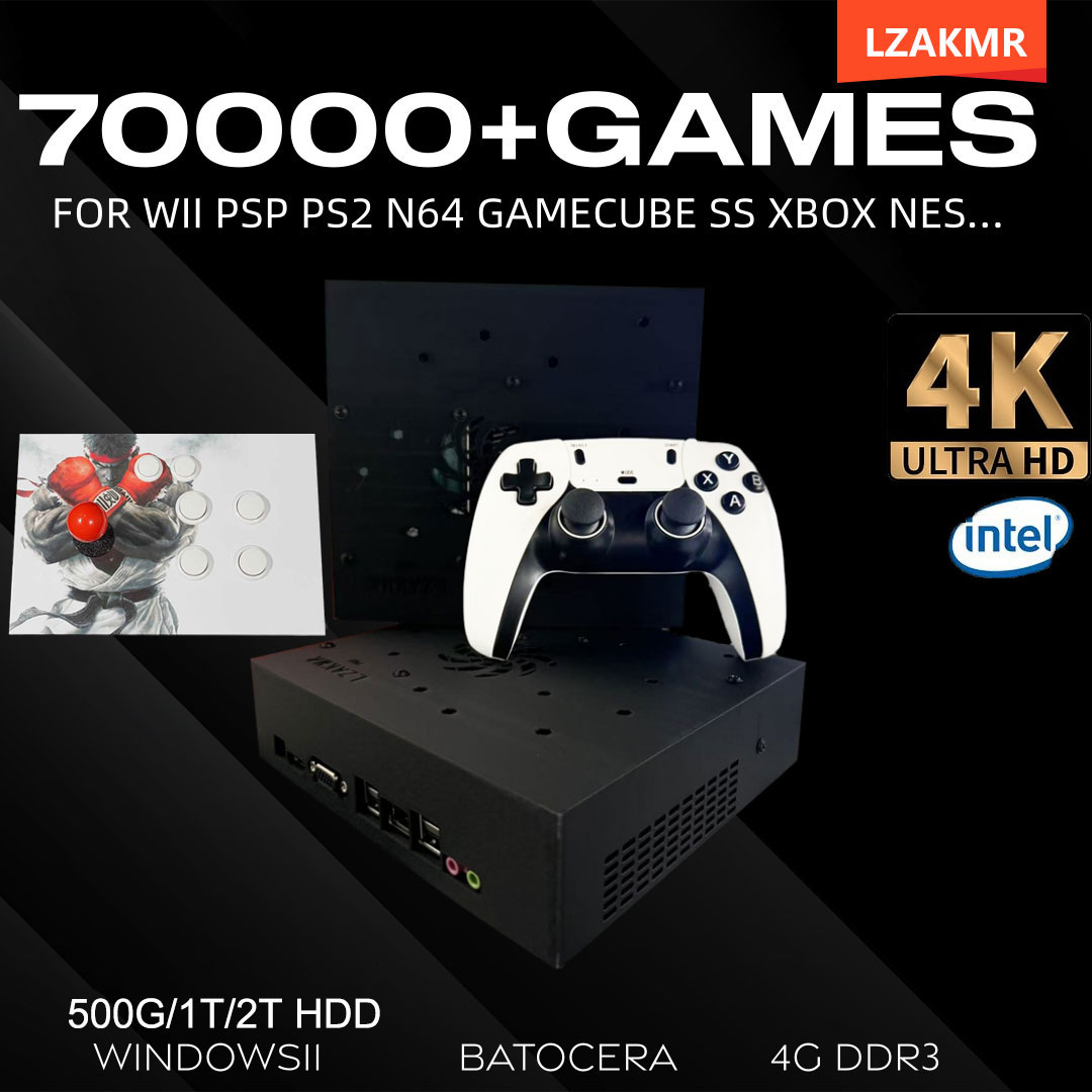 Retro Gaming Hdd - Retro Oyun Konsolu 70000+ Oyun 2TB