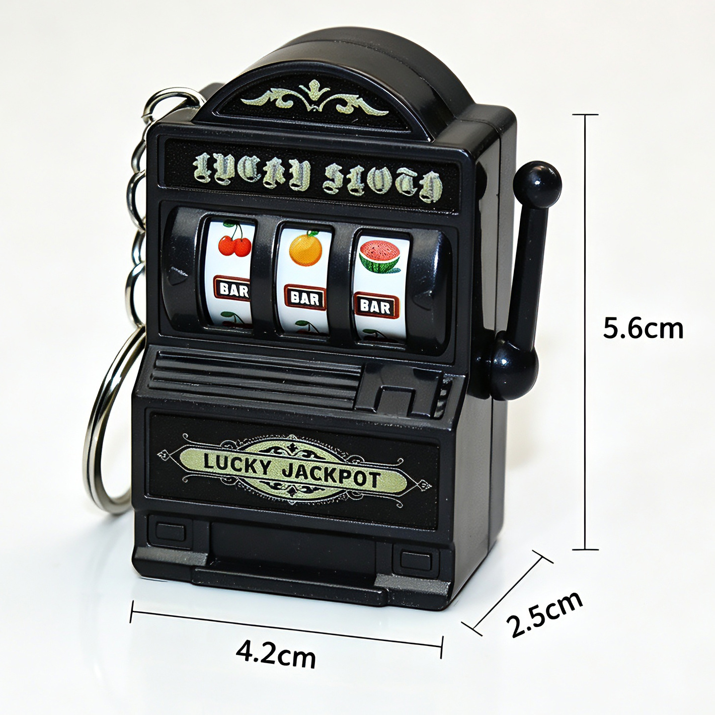 Retro Gaming Keychain - Retro Meyve Makinesi Anahtarlık Elektrokaplama Oyun