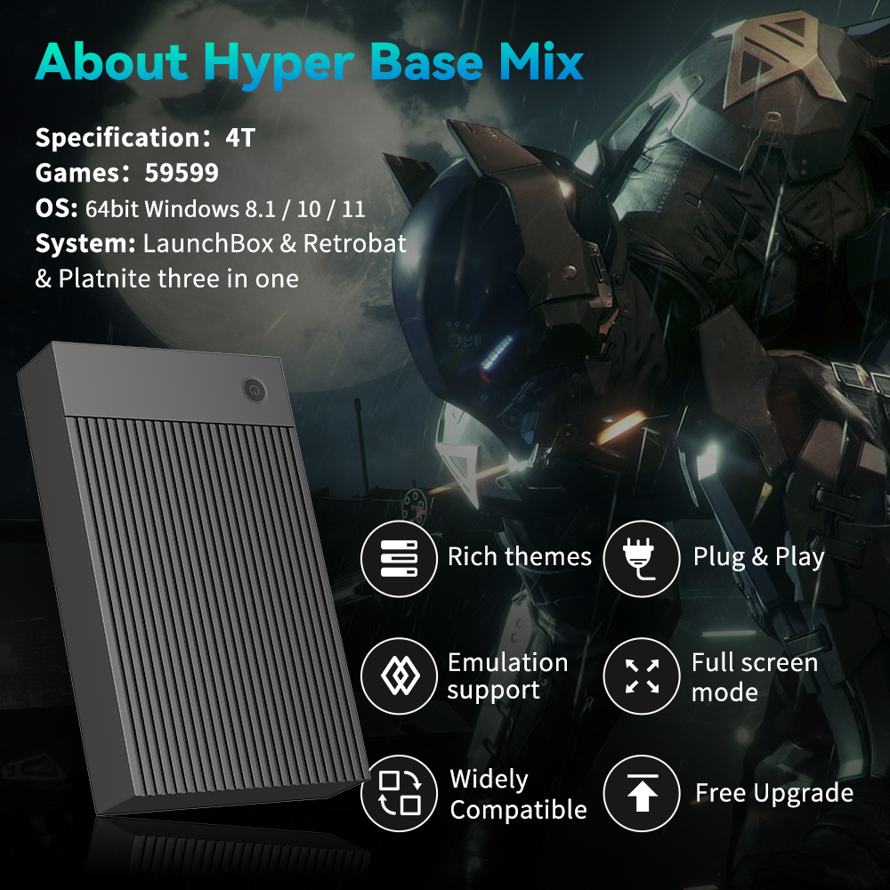Hyper Base Mix 4TB Oyun Konsol - Retro Gaming Hdd incelemesi ve fiyatı