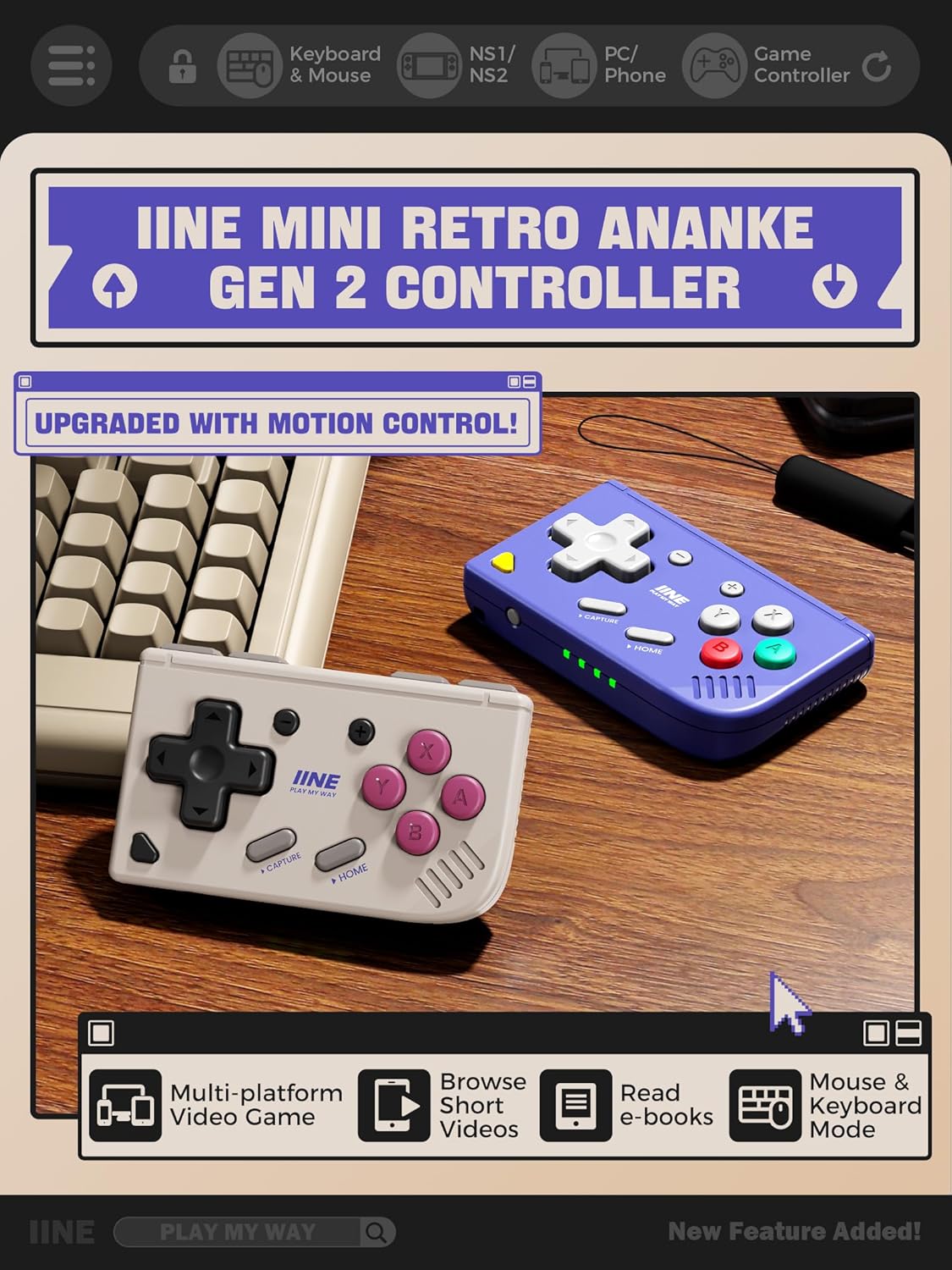 Mini Retro Oyun Kumandası, Ana - Retro Gaming Keychain incelemesi ve fiyatı