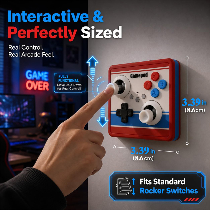 Deliksiz Işık Anahtarı Kapağı  - Retro Gaming Joystick incelemesi ve fiyatı