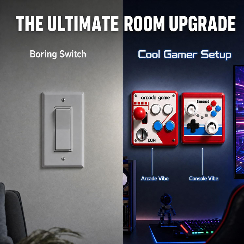 Deliksiz Işık Anahtarı Kapağı  - Retro Gaming Joystick incelemesi ve fiyatı