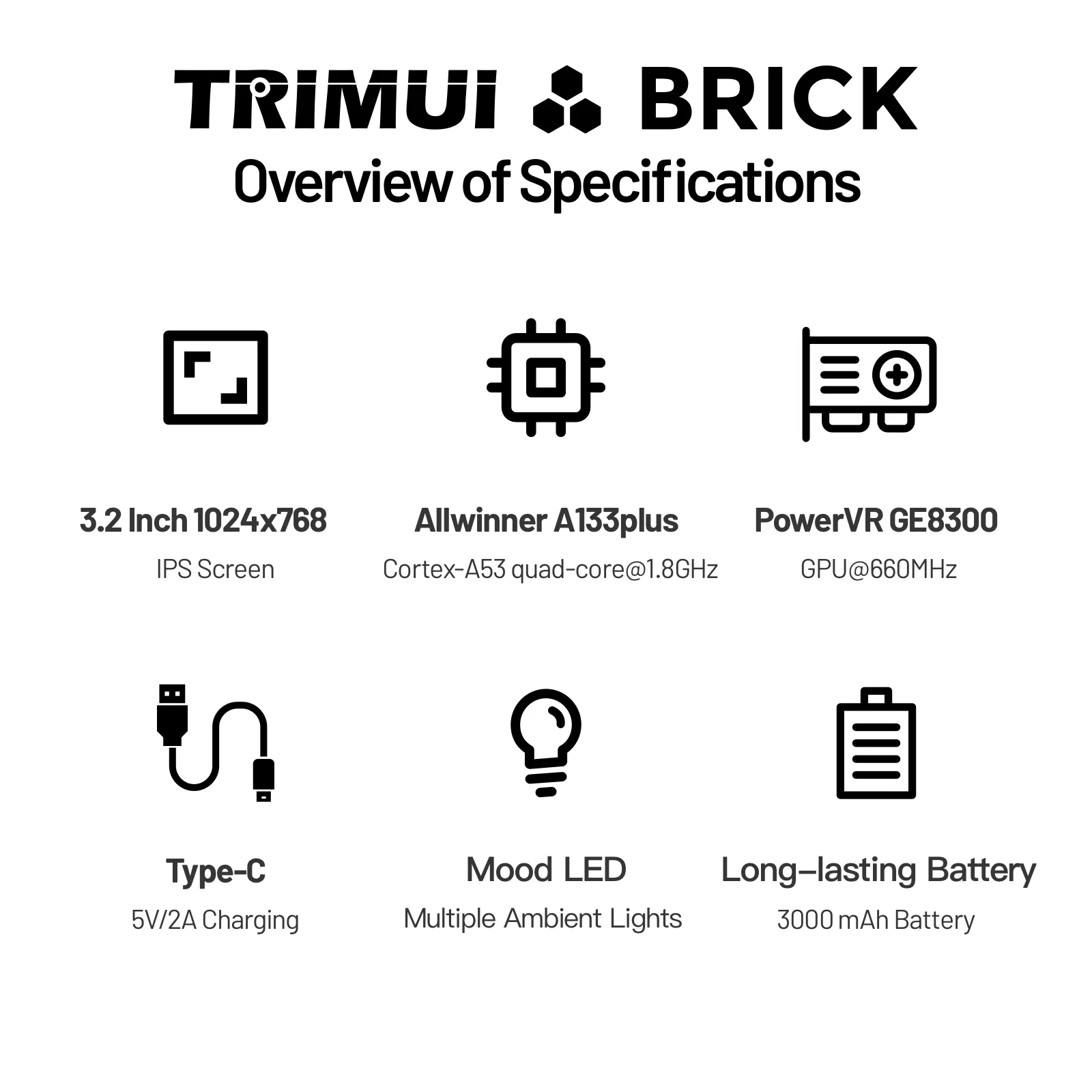 TRIMUI TUĞLA El Oyun Konsolu 3 - Retro Gaming Usb incelemesi ve fiyatı