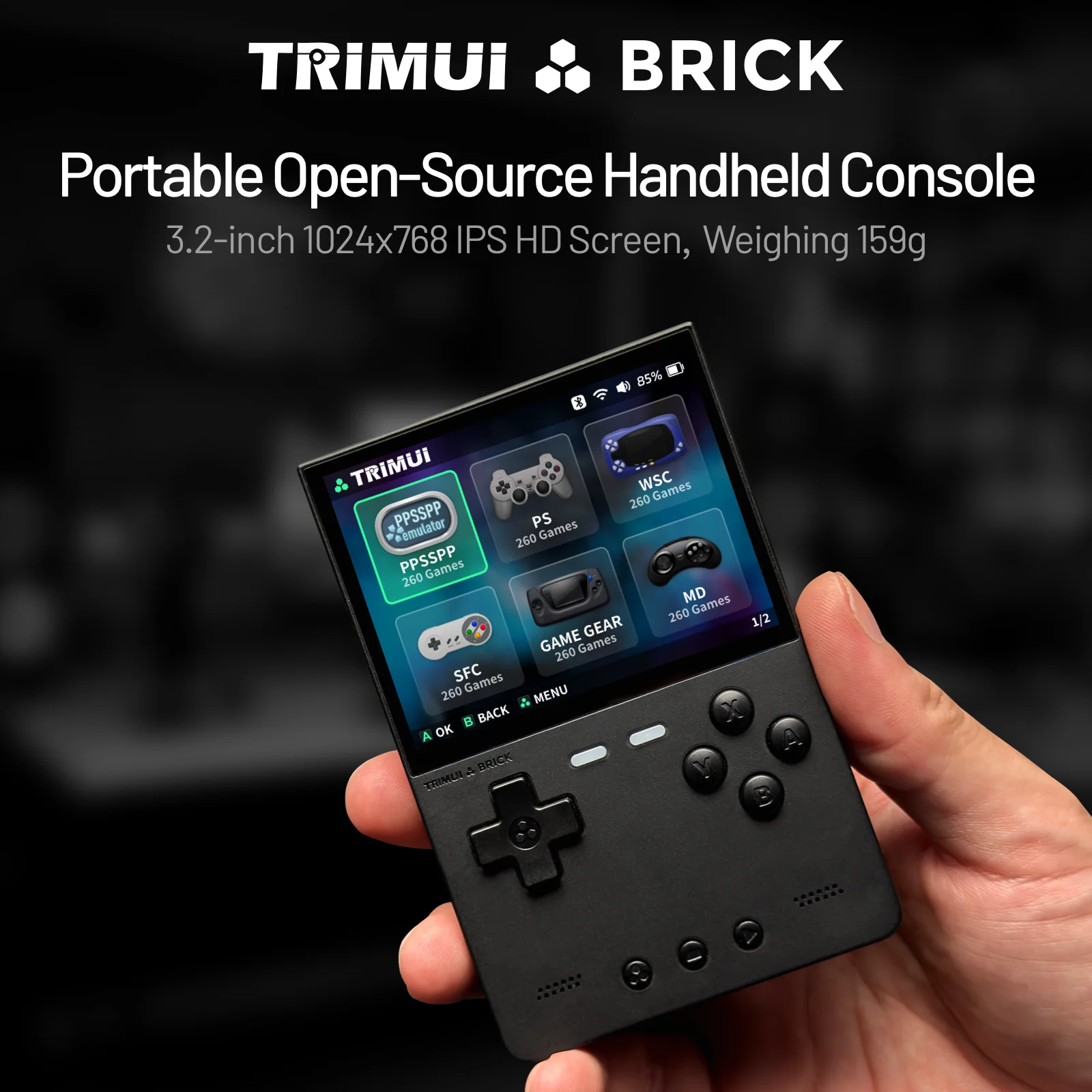 TRIMUI TUĞLA El Oyun Konsolu 3 - Retro Gaming Usb incelemesi ve fiyatı